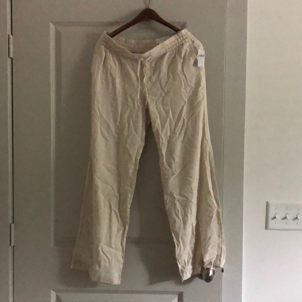 Old Navy Mid-Rise Linen-Blend Pants